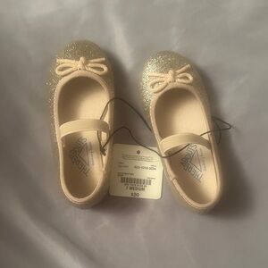 There Abouts Glittery Gold Memory  Foam Shoes